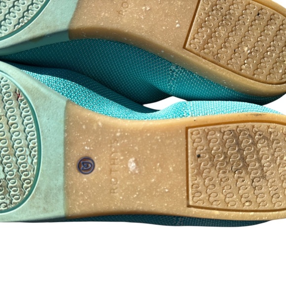 Rothy's Vibrant Teal Flats pointed toe size 10.5 EUC - Picture 5 of 8